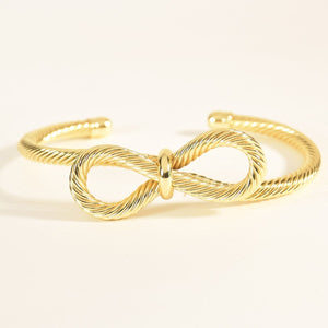 Twisted Infinity Cuff Bangle | Anti-tarnish | Gold Plated