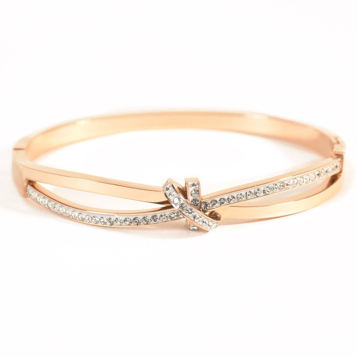 Twisted Studded Knot Bangle - Upakarnaproduct_type