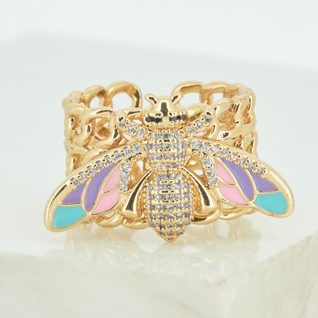 Vibrant Bee Band Rings - Upakarnaproduct_type