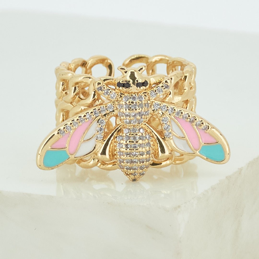 Vibrant Bee Band Rings - Upakarnaproduct_type