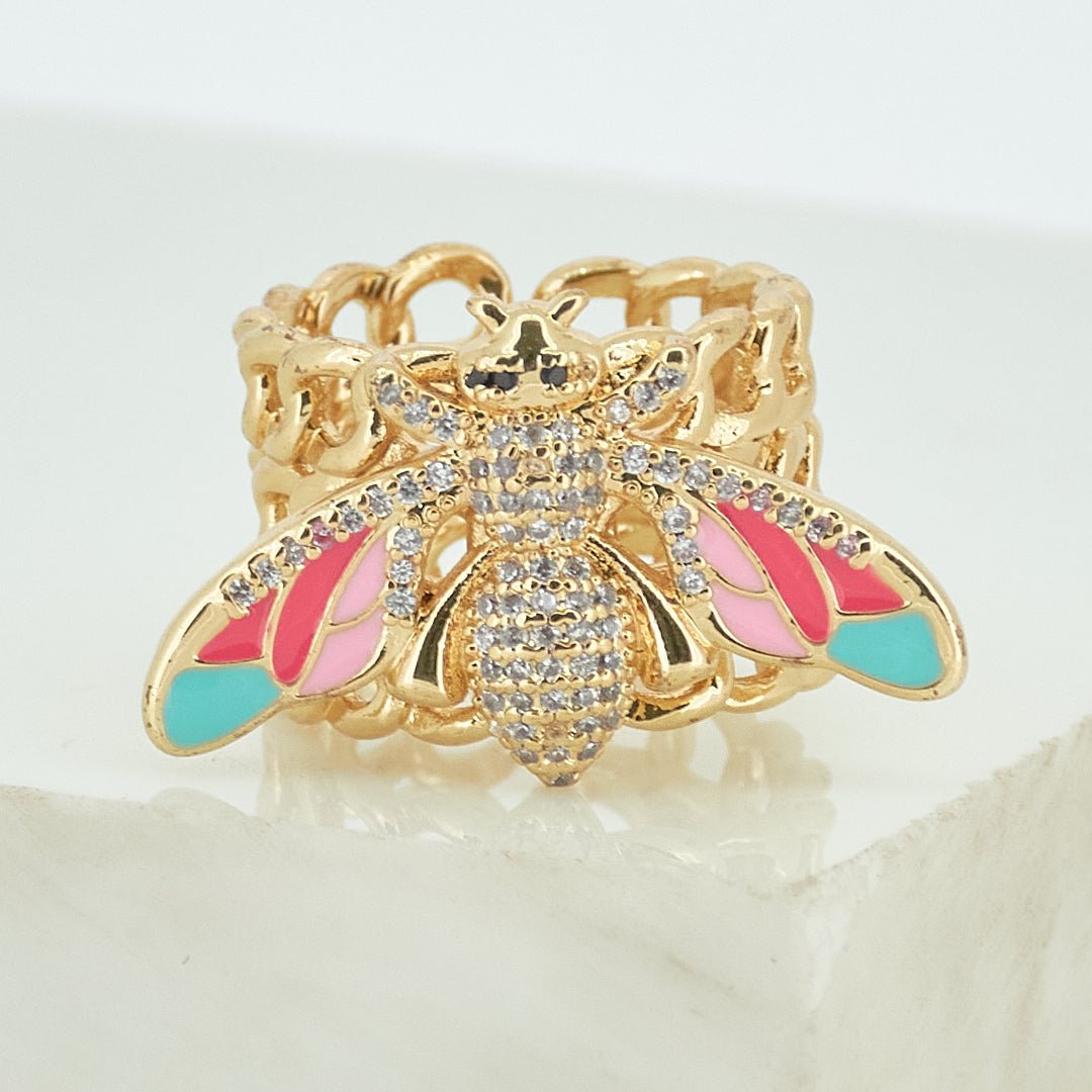 Vibrant Bee Band Rings - Upakarnaproduct_type