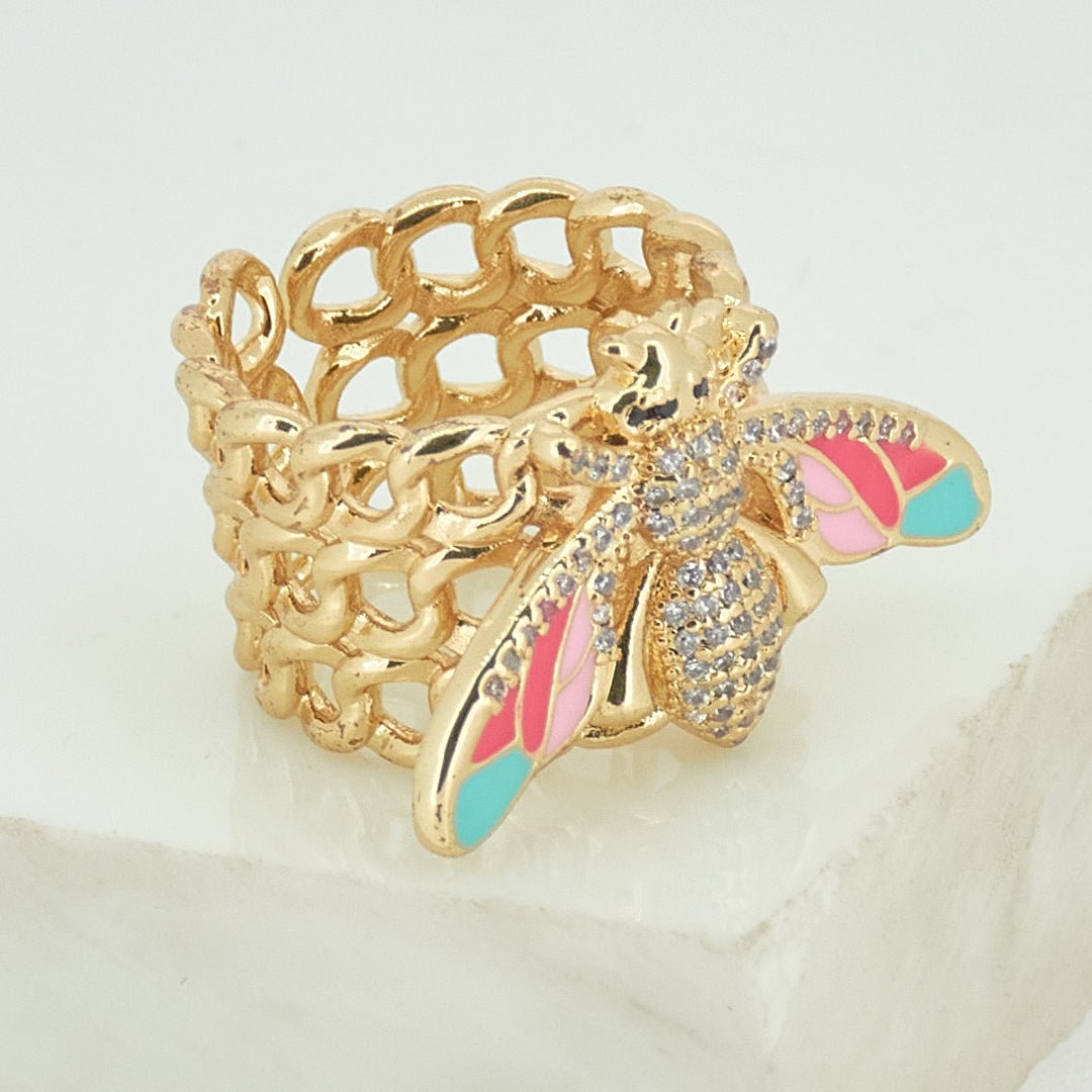 Vibrant Bee Band Rings - Upakarnaproduct_type