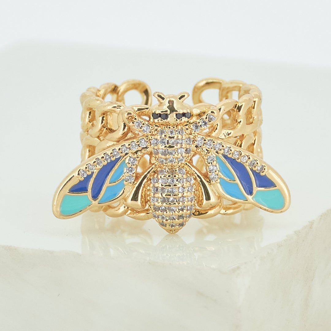 Vibrant Bee Band Rings - Upakarnaproduct_type