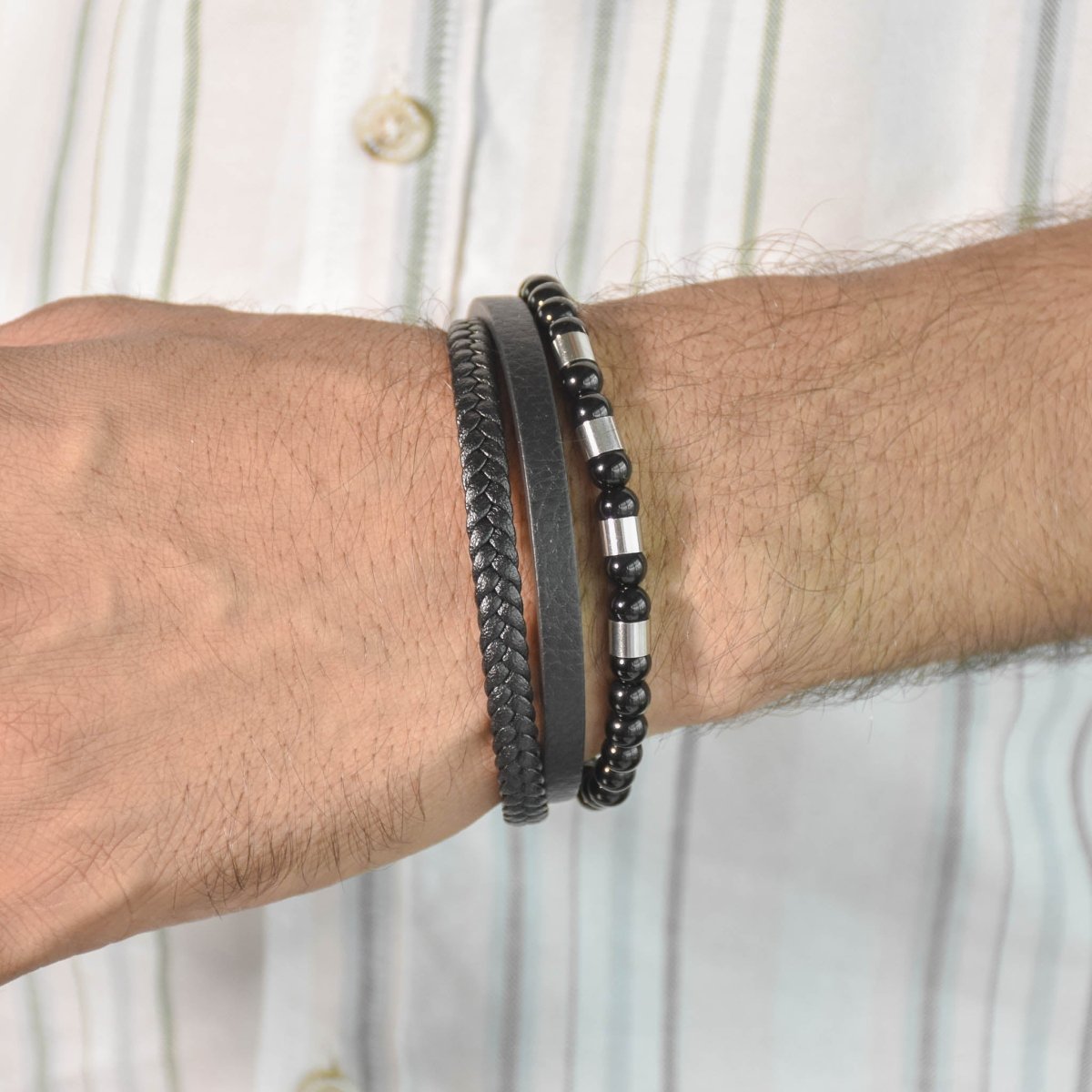 Vintage Multi - Layered Men Bracelet - Upakarnaproduct_type