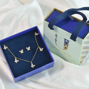 Whimsical Butterfly Necklace Set