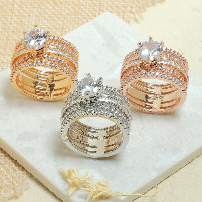 Broad Diamond Ring - Upakarna Jewelry