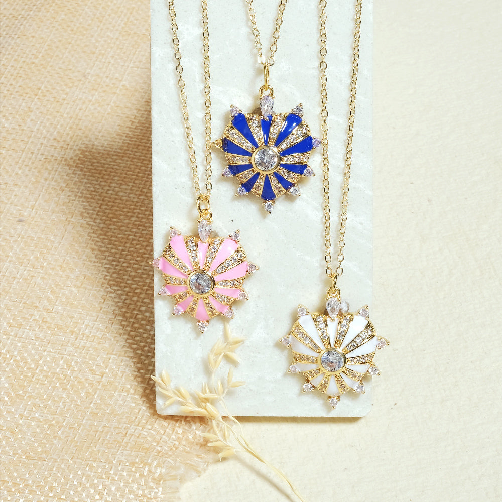 The Pastel Heart Studded Necklaces