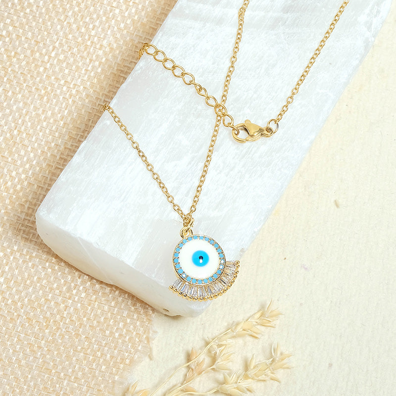 Evil Eye Lash Necklace