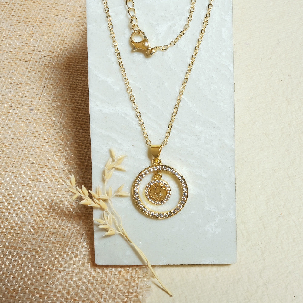 Golden Ring Necklace