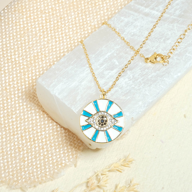 The Green Glaring Eye Necklace