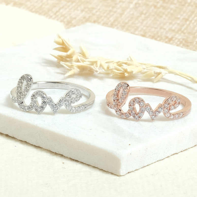 Dainty Love Rings