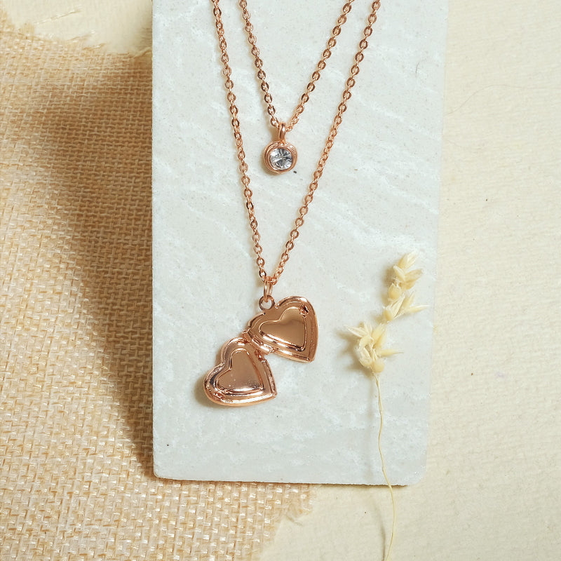 The Heart Locket Layered Necklace