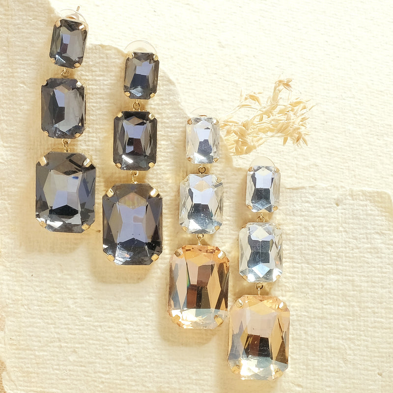 Crystal Earrings - Upakarna Jewelry