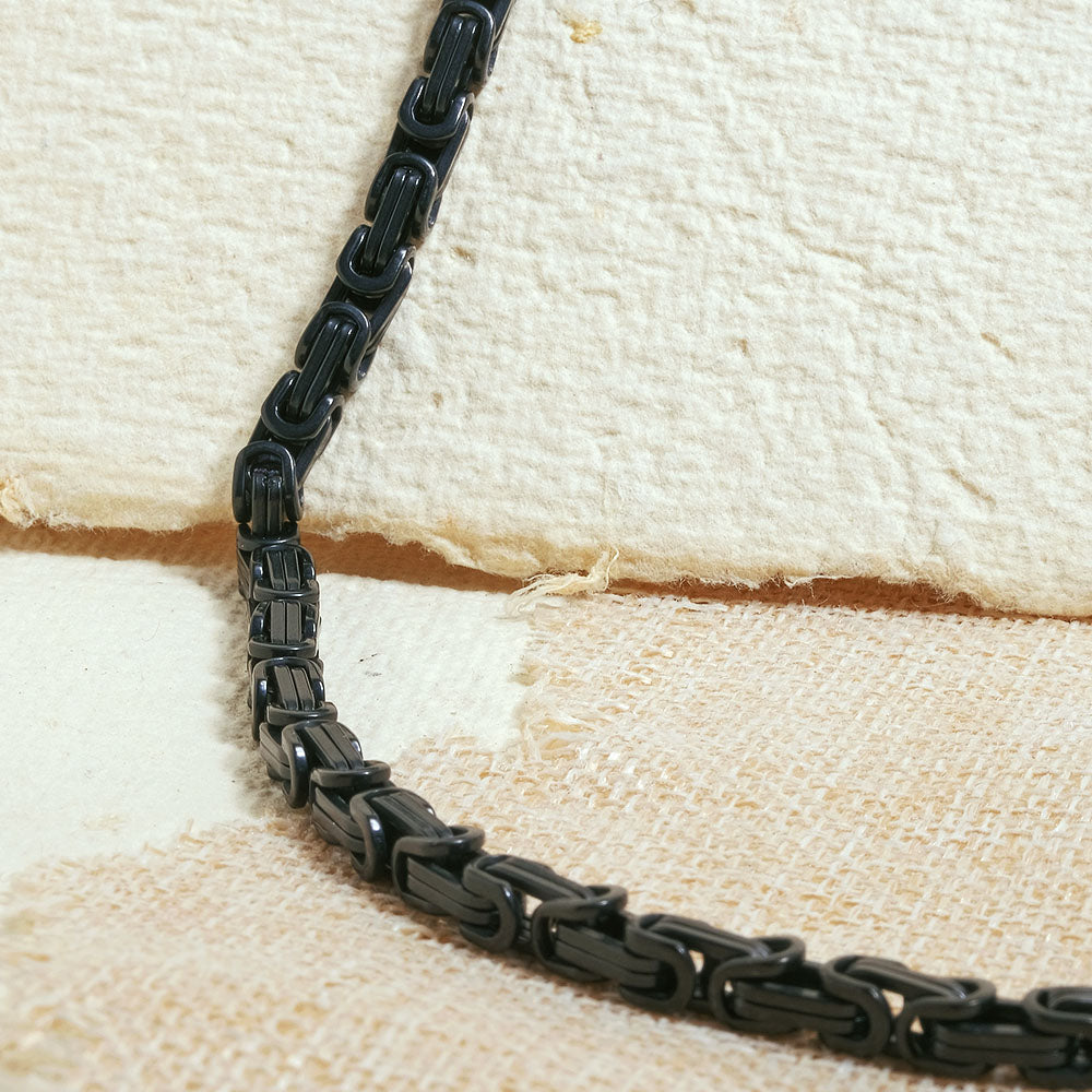 Black Matte Foxtail Chain