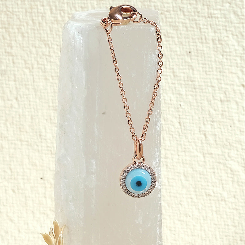 Round Evil Eye Watch Charm