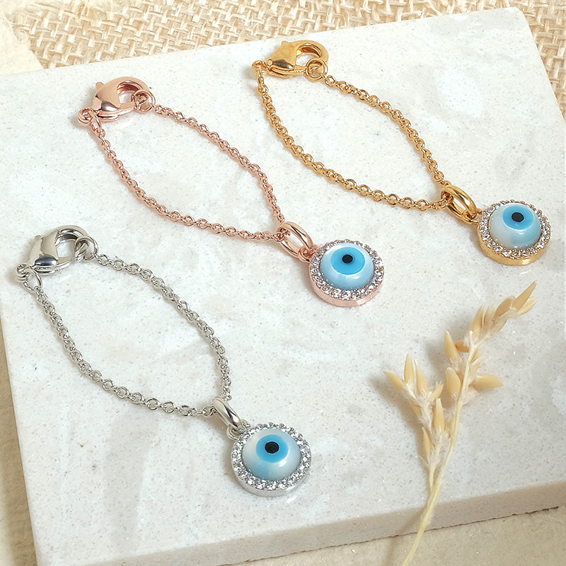 Round Evil Eye Watch Charm