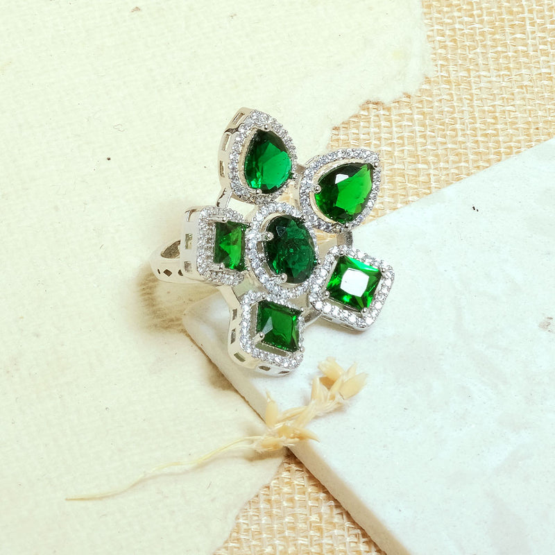Motley Shapes Studded Ring