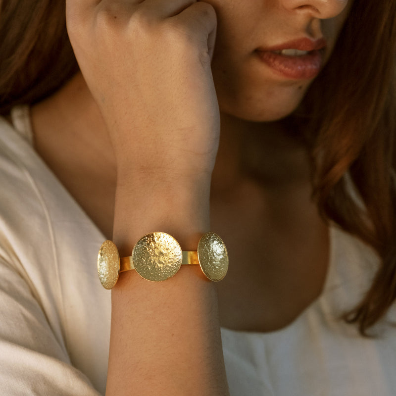 Golden Multi Coin Bangle