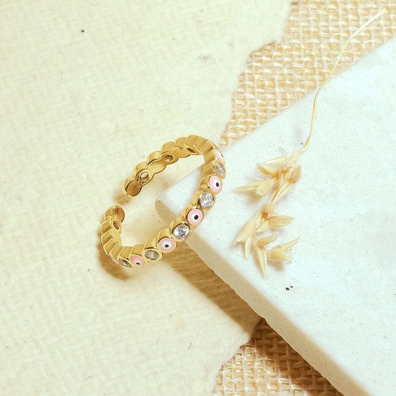 Delicate Evil Eye Rings