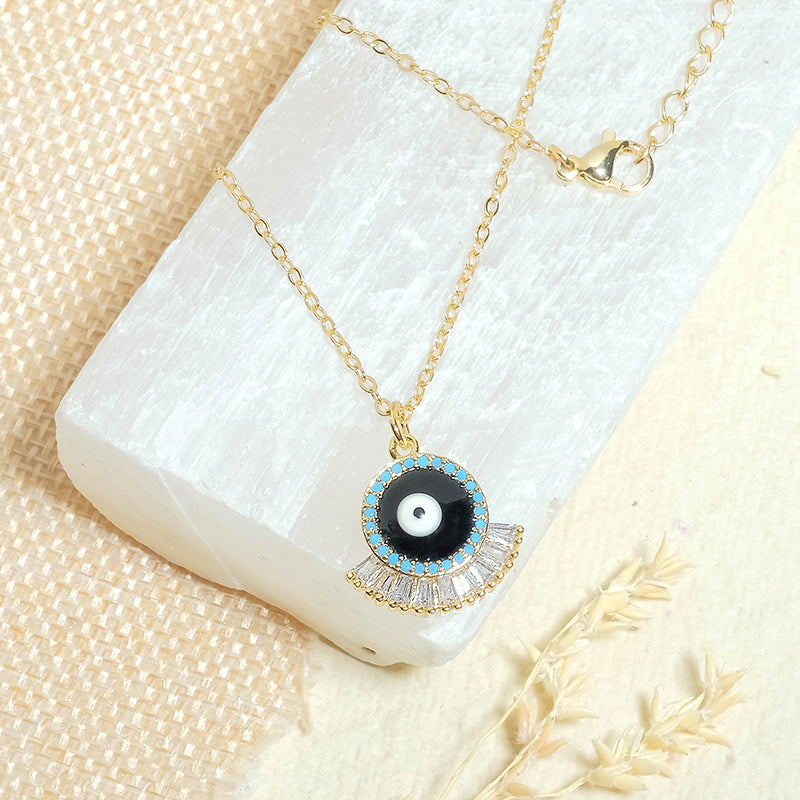 Evil Eye Lash Necklace