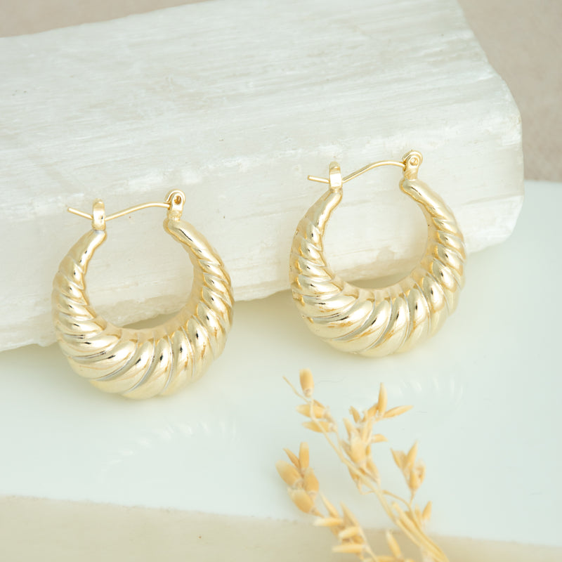 Croissant Couture Hoops