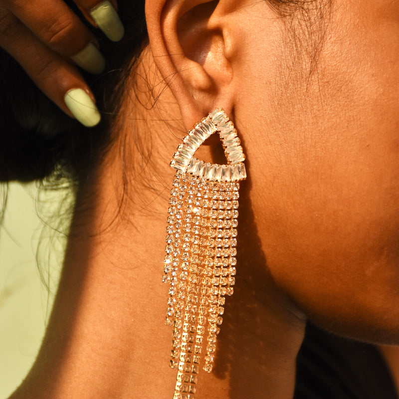 Pinnacle Studded Drop Earrings