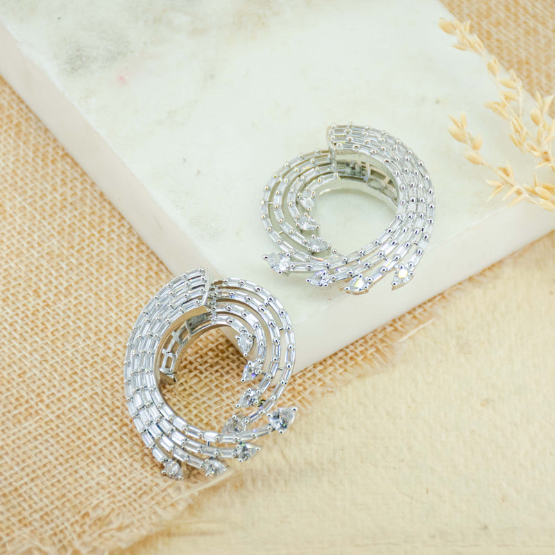 Flirty Feather Flounce Earrings
