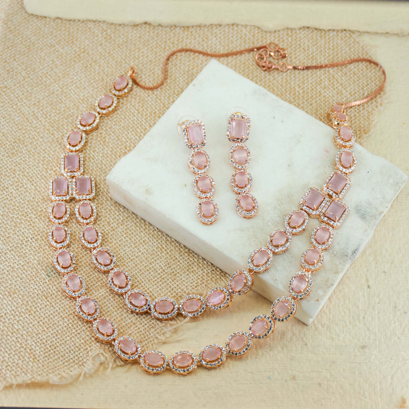 Oval Double Layered Diamond Set