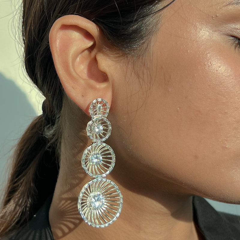 Spiral Cluster Earrings
