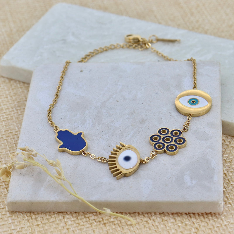Multi-Mystique Evil Eye Bracelet
