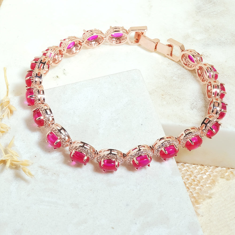 Pretty Pink Studded Bracelet