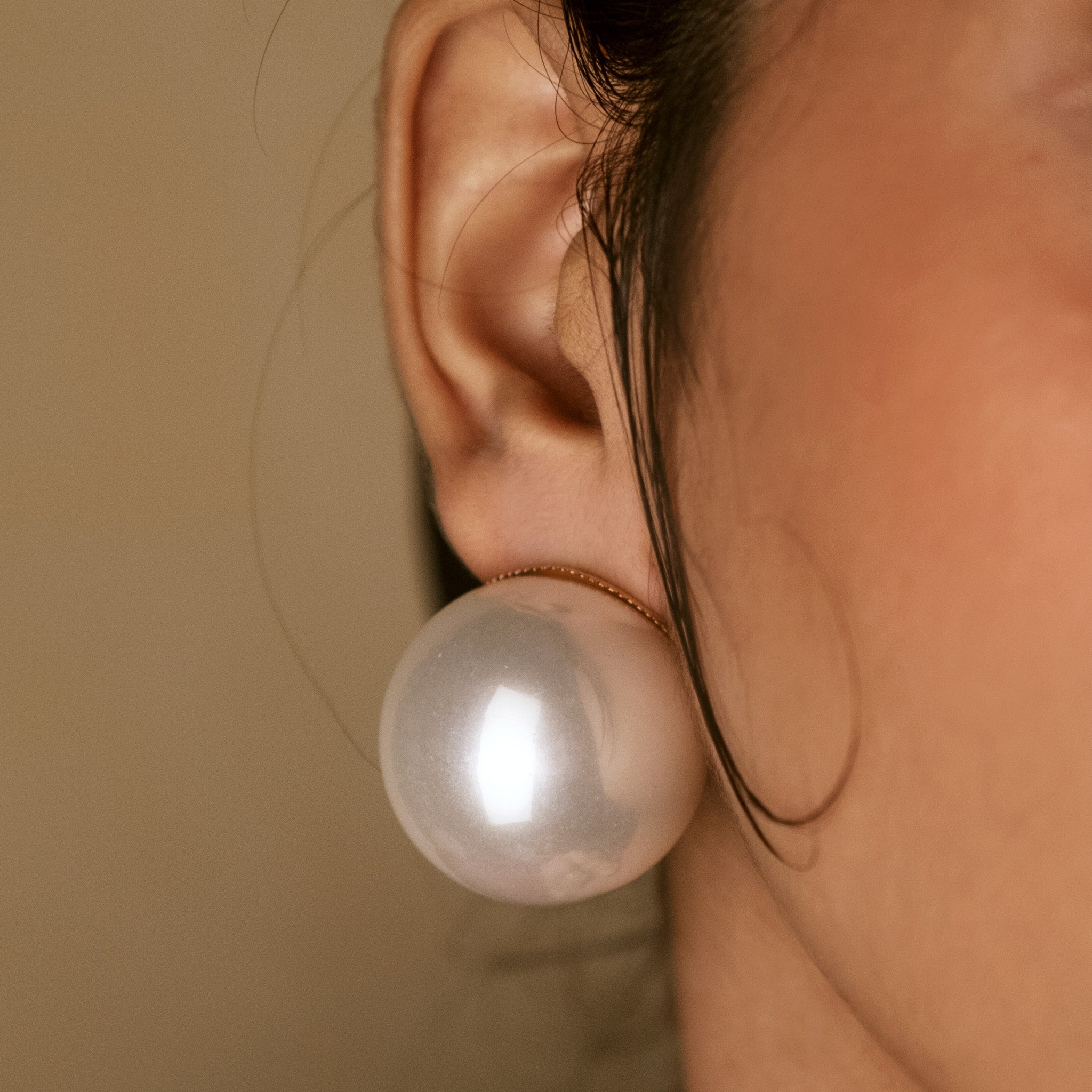 Statement Pearl Ball Earrings