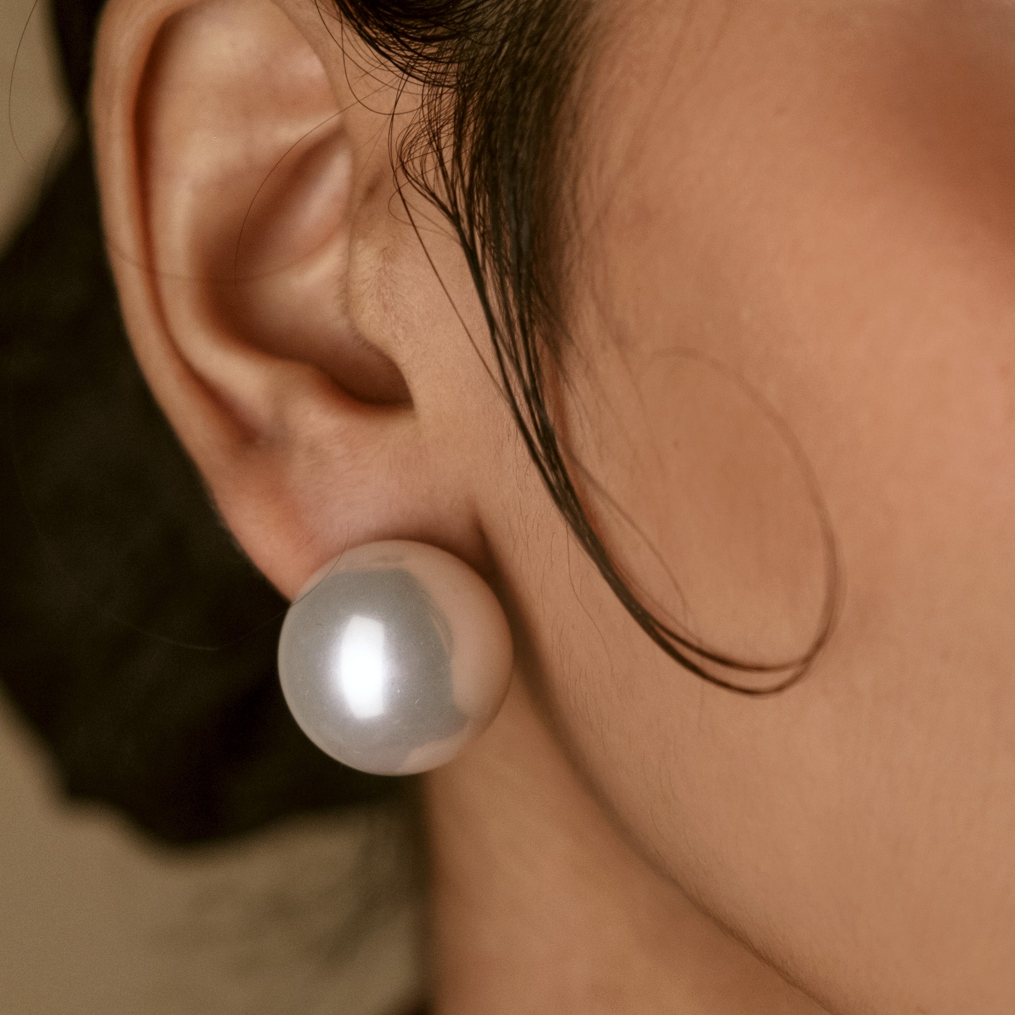 Pearl ball store earrings