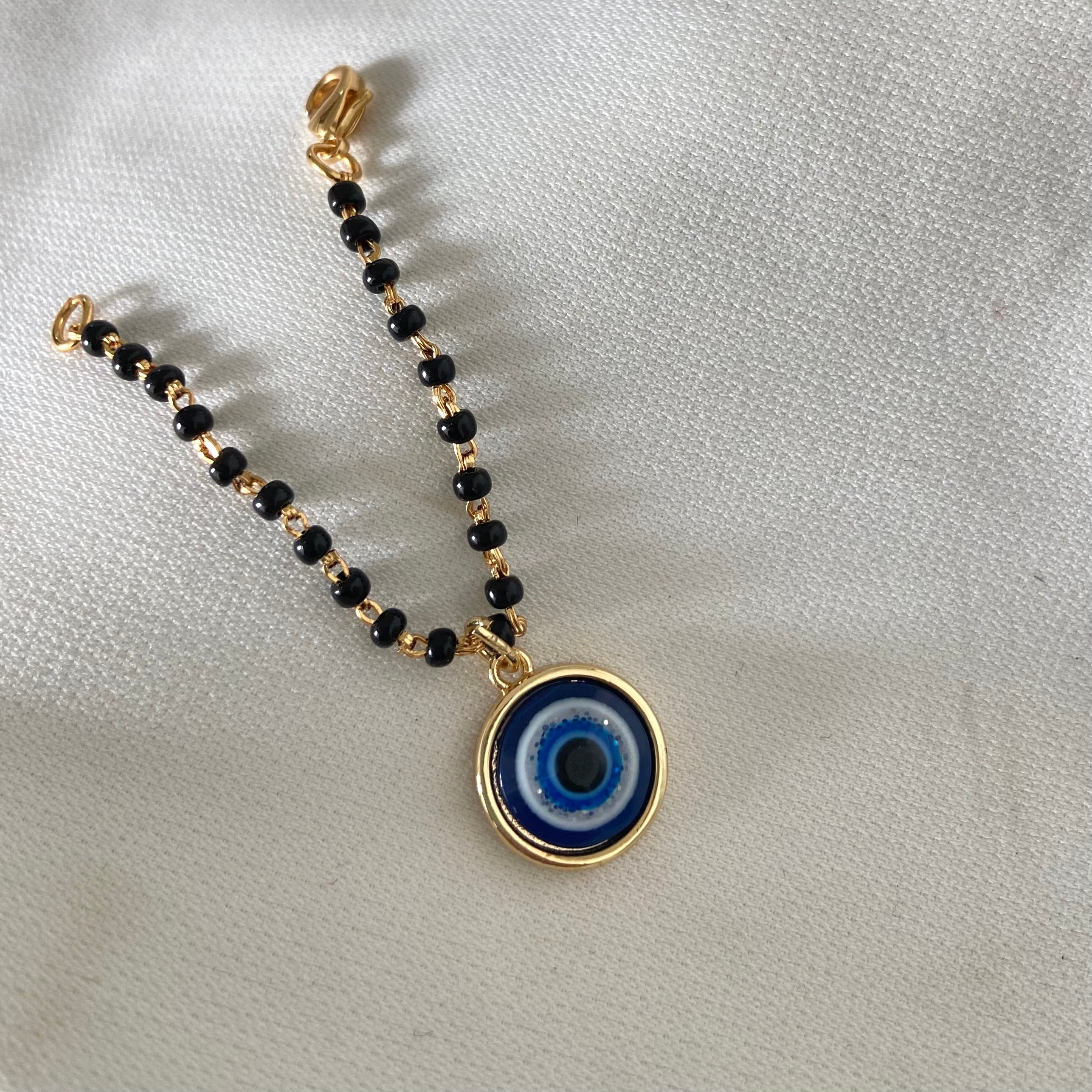Blue Eye Evileye Mangalsutra Bracelets - Upakarna Jewelry