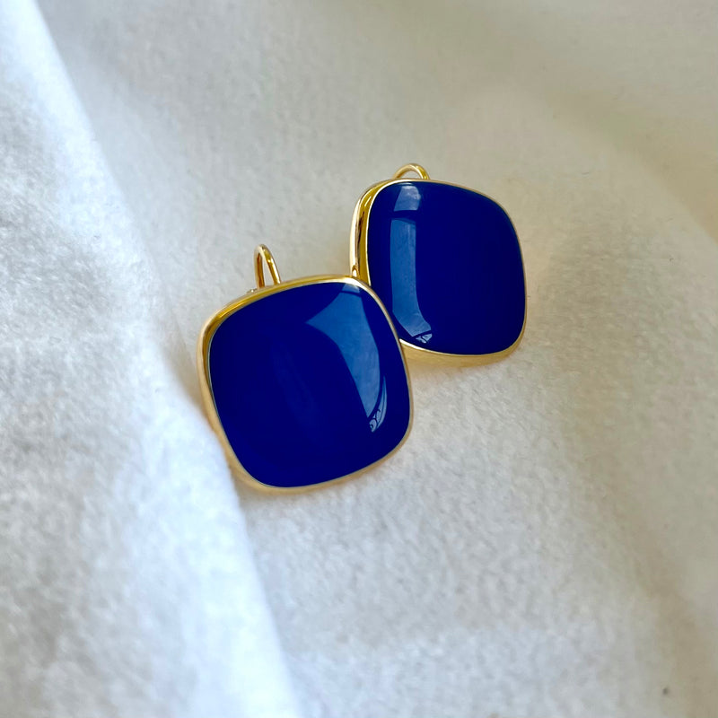 Glaze Button Earrings