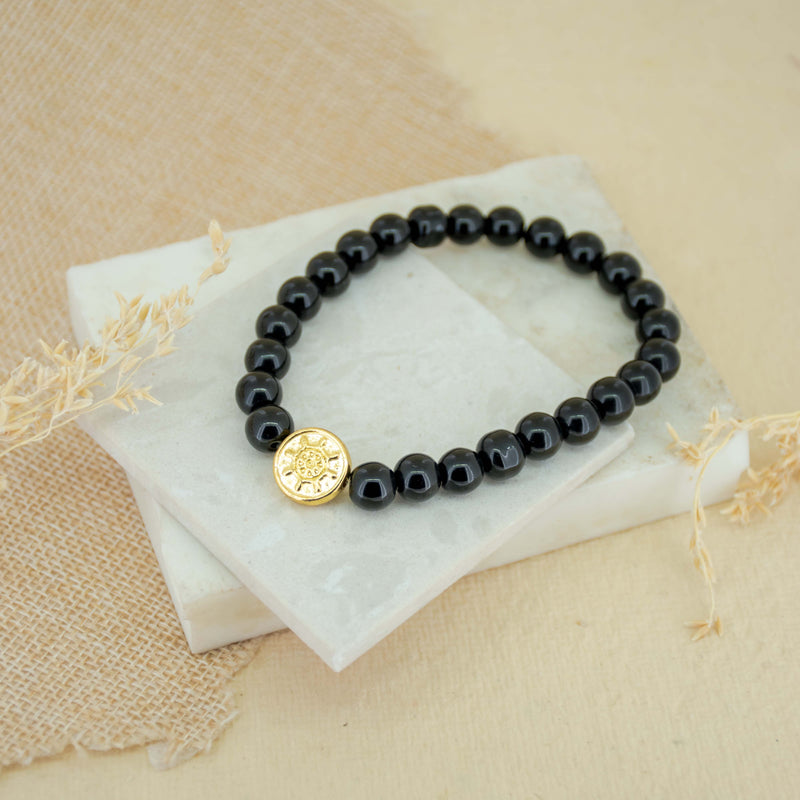 Black Chakra Stone Bracelet