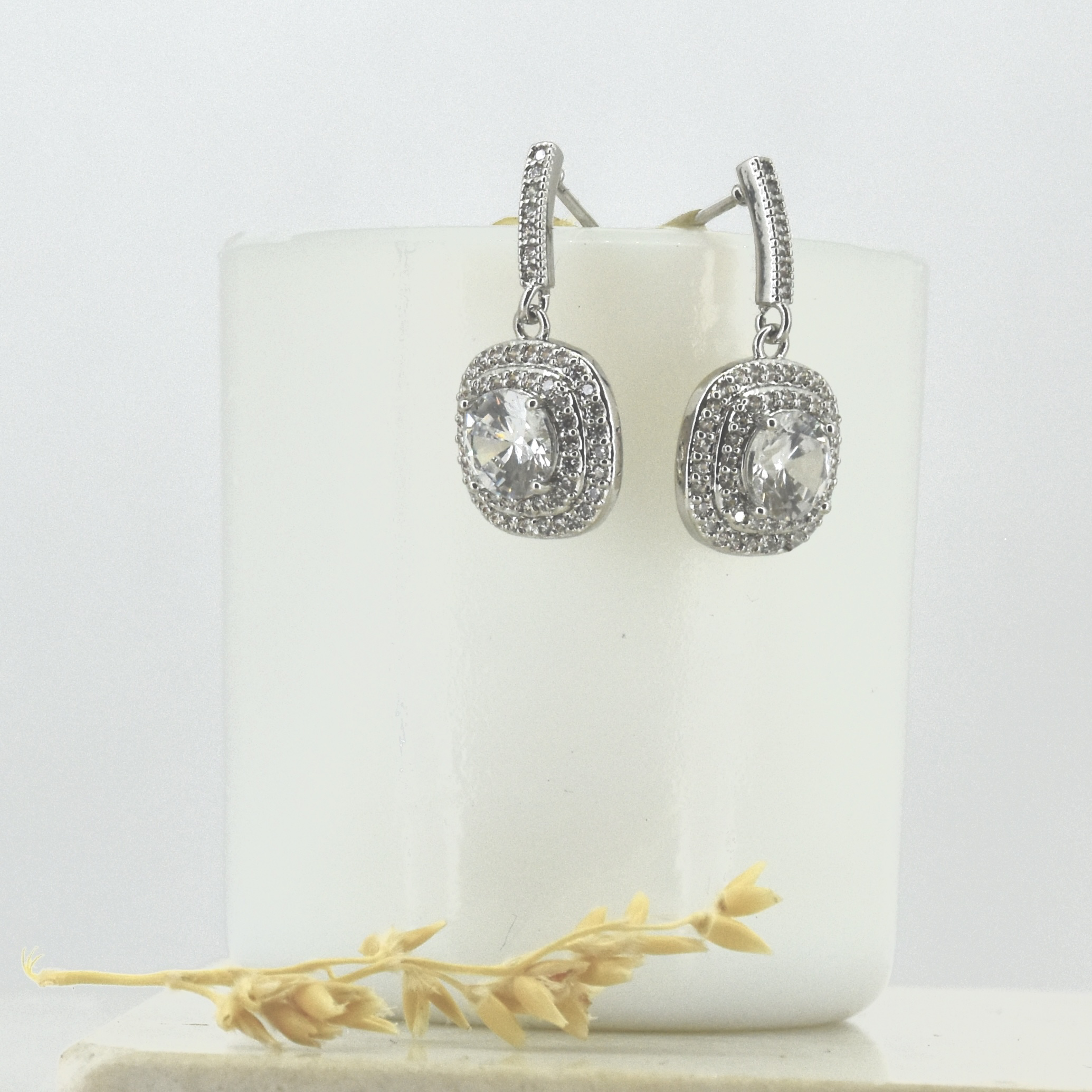 Diamond Dewdrop Earrings