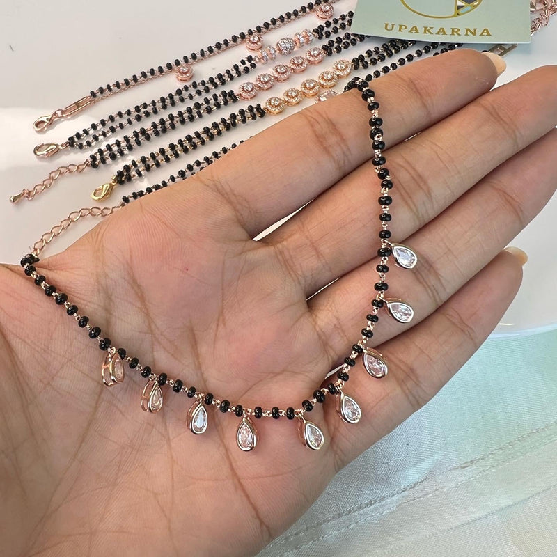 Multiple Diamond Mangalsutra Necklace - Upakarna Jewelry