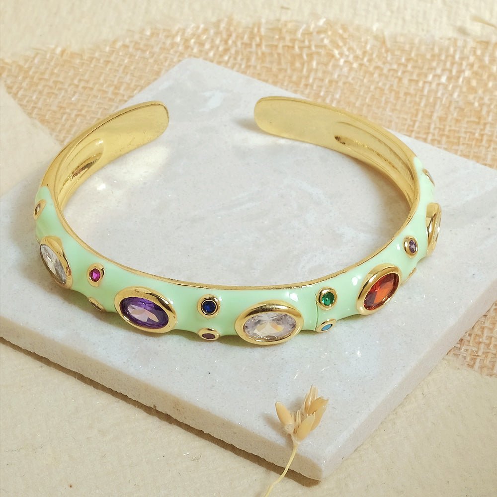 Pastel Rainbow Bangle Cuffs - Upakarnaproduct_type