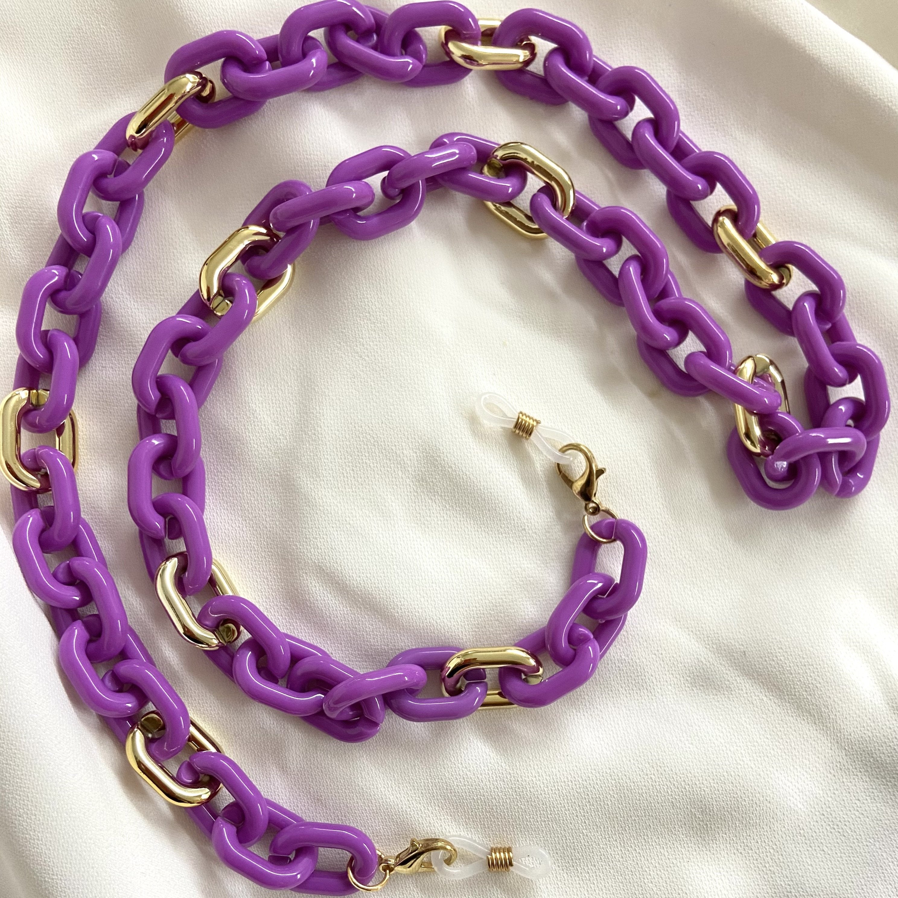 Purple Mask Chain - Upakarna Jewelry