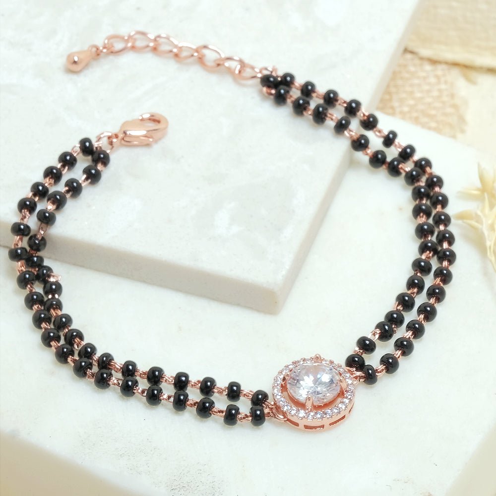 Round Diamond Mangalsutra Bracelet - Upakarnaproduct_type
