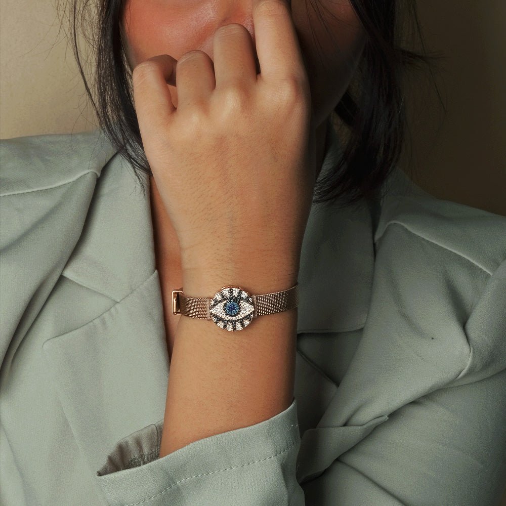 Round Evil Eye Watch Belt - Upakarnaproduct_type