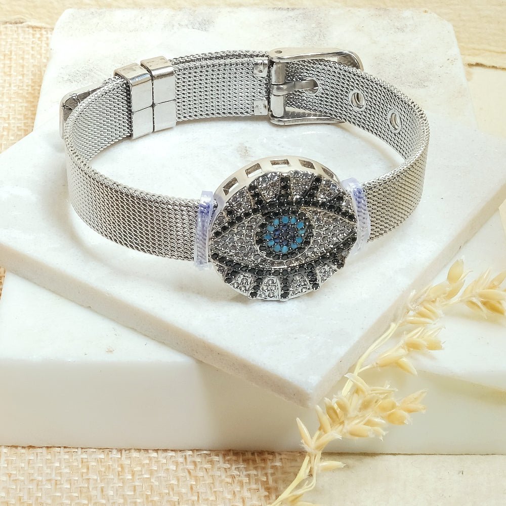 Round Evil Eye Watch Belt - Upakarnaproduct_type