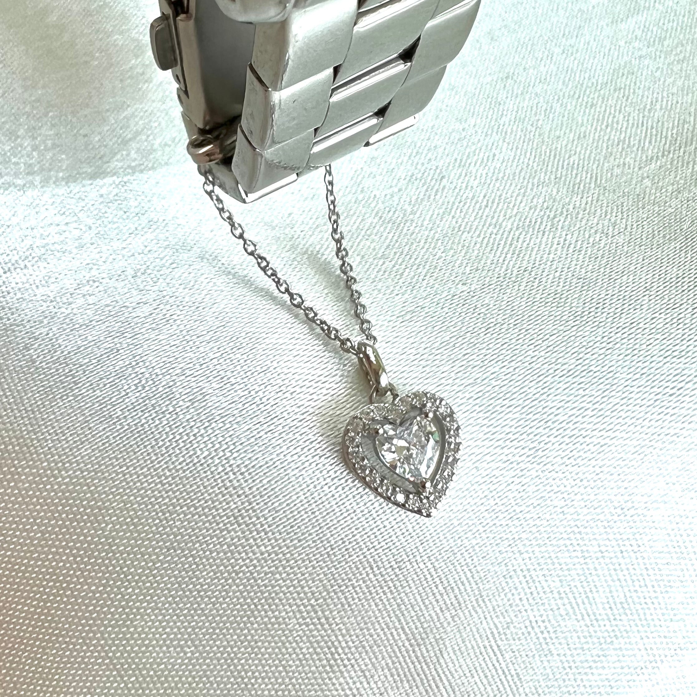 Silver Heart Watch Charm - Upakarna Jewelry