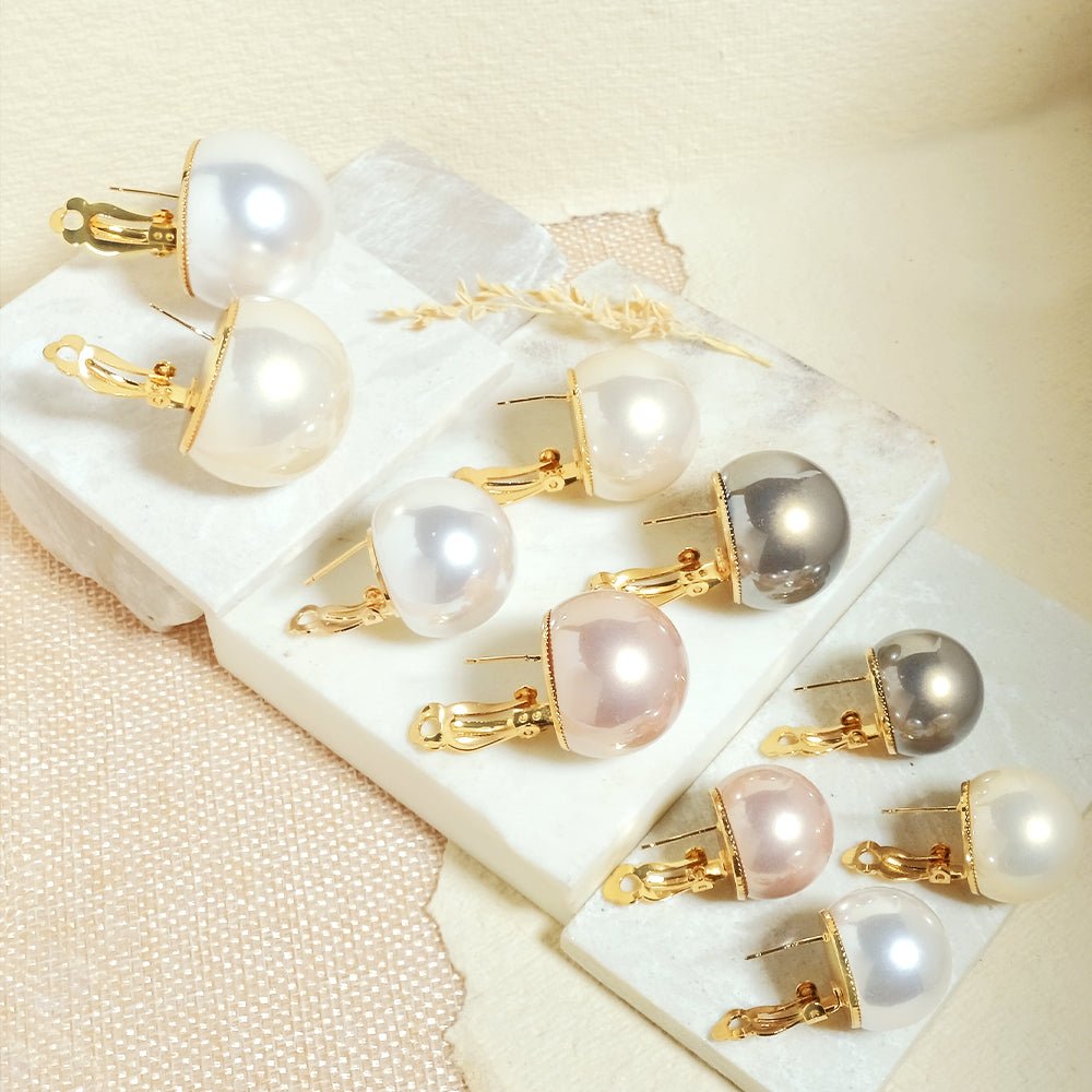Statement Pearl Ball Earrings - Upakarnaproduct_type