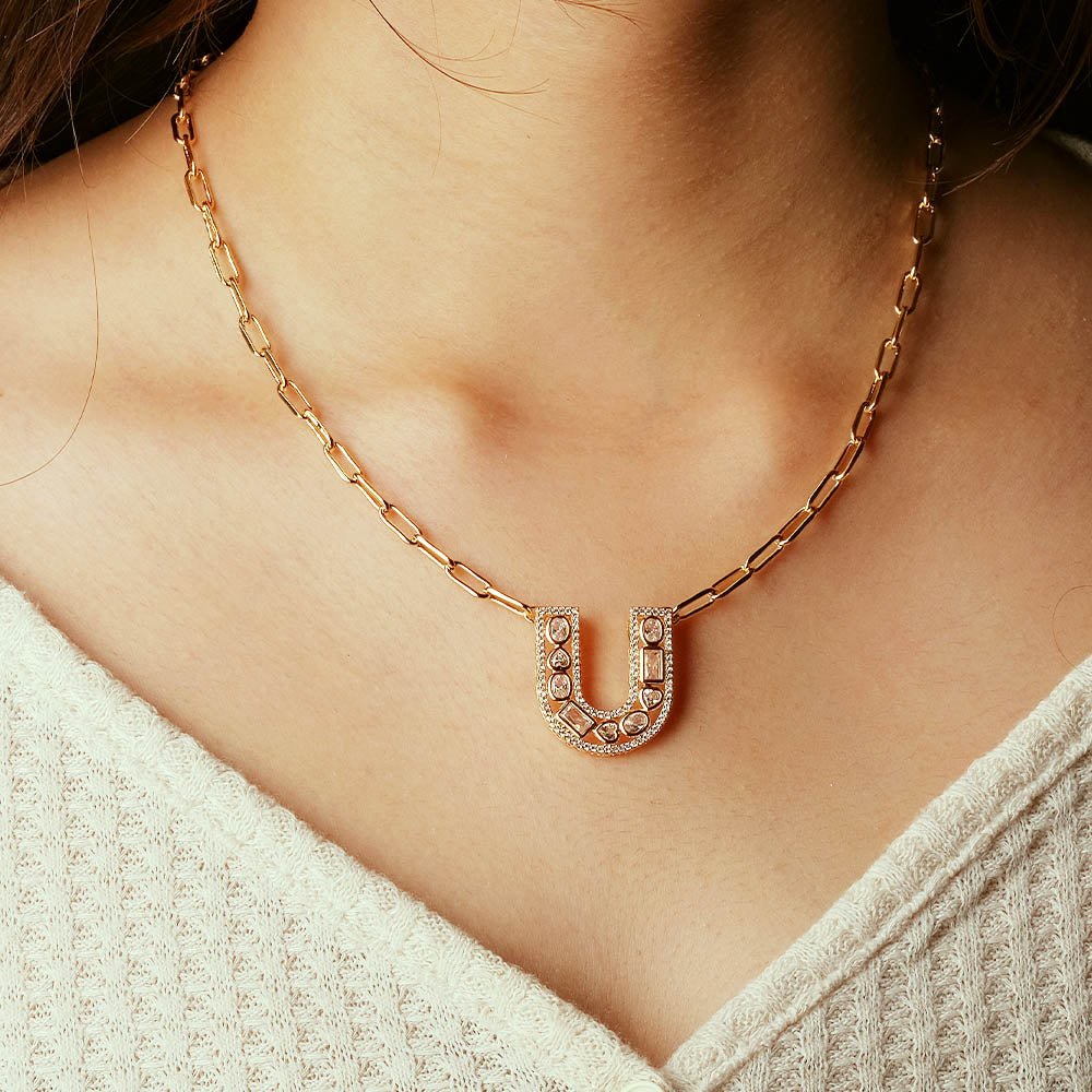 The Studded Initial Link Chain - Upakarnaproduct_type