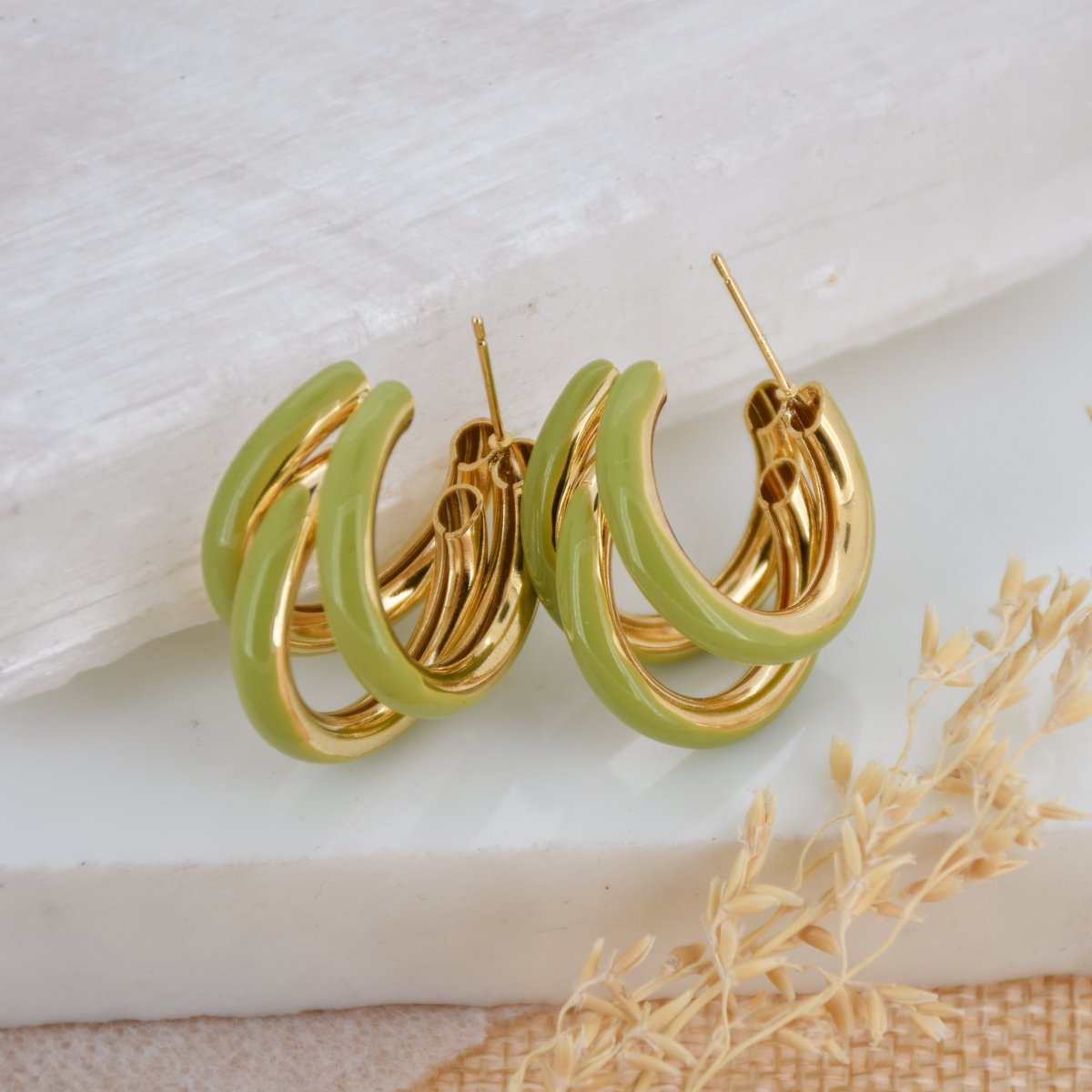 Triple Hoop Earrings - Upakarnaproduct_type