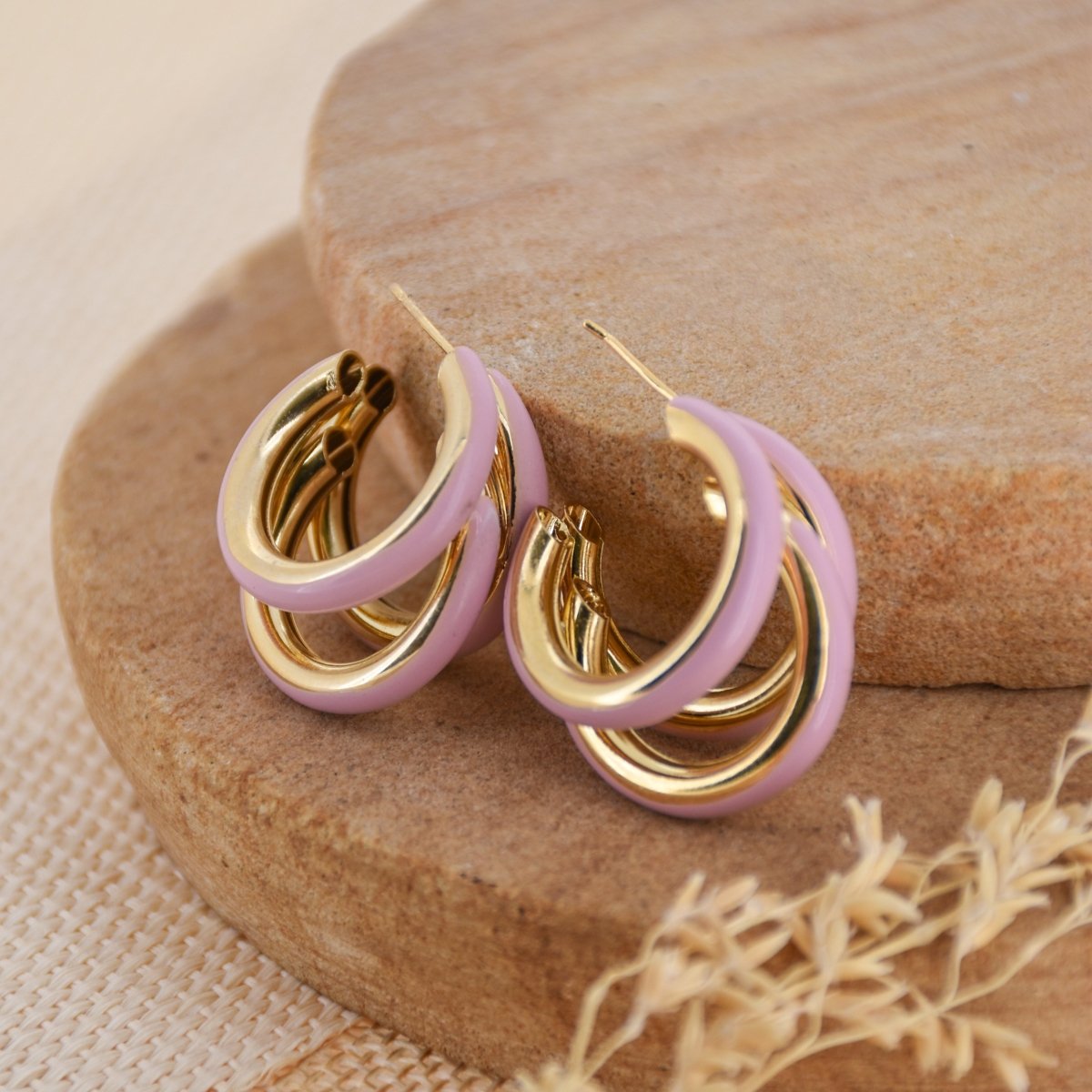Triple Hoop Earrings - Upakarnaproduct_type