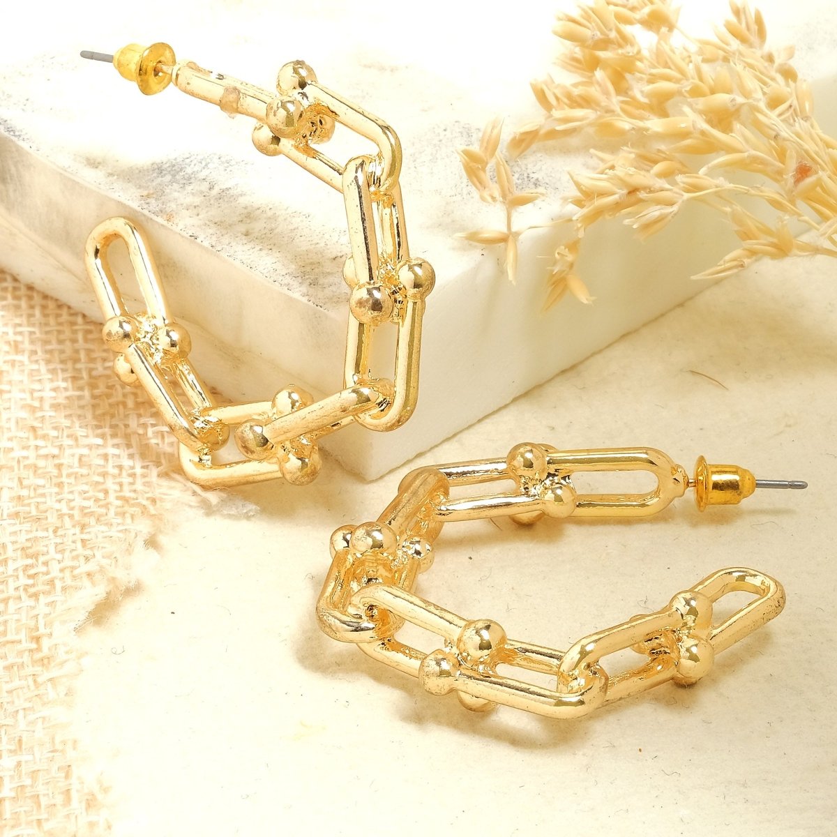 U Hoop Earrings - Upakarnaproduct_type